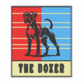 De Boxer - Sterke Hond Sticker (Voorkant)