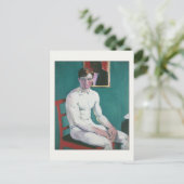 De Boxer van Francis Cadell Fine Art Gay Briefkaart (Staand voorkant)