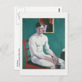 De Boxer van Francis Cadell Fine Art Gay Briefkaart (Voorkant / Achterkant)