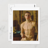 De Boxer van Konstantin Somov Briefkaart (Voorkant / Achterkant)