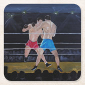 De Boxers Schilderij van Alfred Fox Kartonnen Onderzetters (Voorkant)