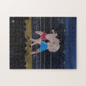 De Boxers Schilderij van Alfred Fox Legpuzzel (Horizontaal)
