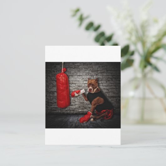 De boxing Pit Briefkaart (Staand voorkant)