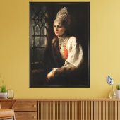 De Boyarina van Konstantin Makovsky Canvas Afdruk (Insitu (Woonkamer))