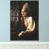 De Boyarina van Konstantin Makovsky Canvas Afdruk (Insitu (Houten vloer))