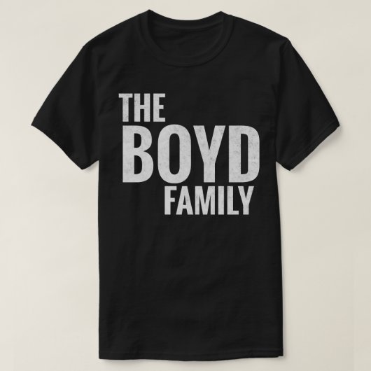 De Boyd Familie Boyd Achternaam Boyd Achternaam 1 T-shirt (Design voorkant)