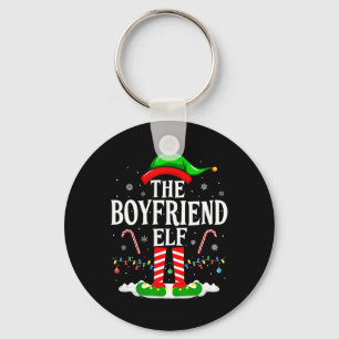 De Boyfriend Elf Grappige Xmas Elf Bijpassende Fam Sleutelhanger