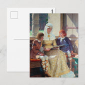 De Boyhood van Alfred de Grote, c. 1913 Briefkaart (Voorkant / Achterkant)