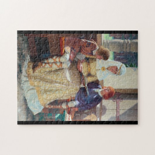 De Boyhood van Alfred de Grote, c. 1913 Legpuzzel (Horizontaal)