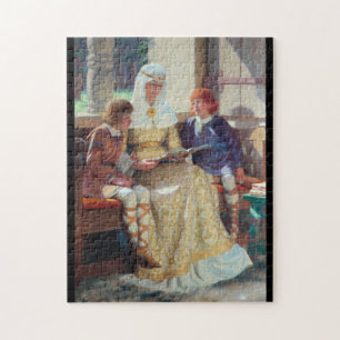 De Boyhood van Alfred de Grote, c. 1913 Legpuzzel