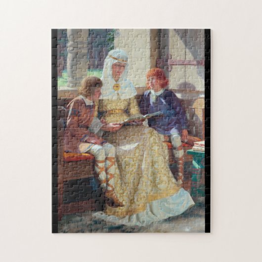 De Boyhood van Alfred de Grote, c. 1913 Legpuzzel (Verticaal)