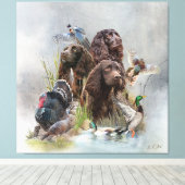 De Boykin Spaniël Canvas Afdruk (Insitu (Houten vloer))