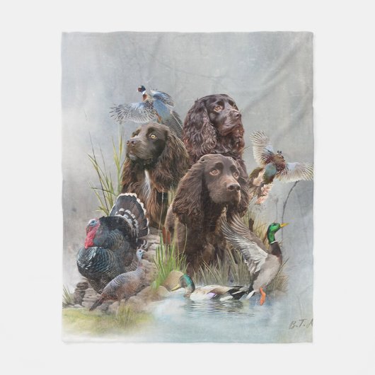 De Boykin Spaniël Fleece Deken (Voorkant)