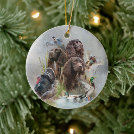 De Boykin Spaniël Keramisch Ornament