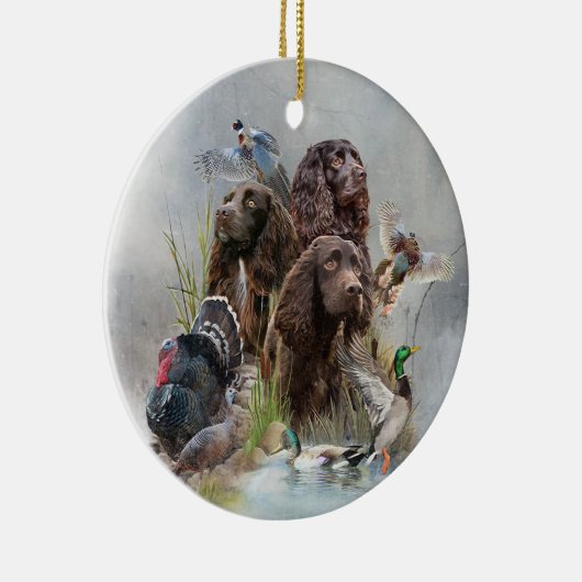 De Boykin Spaniël Keramisch Ornament (Rechts)