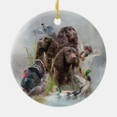 De Boykin Spaniël Keramisch Ornament (Achterkant)