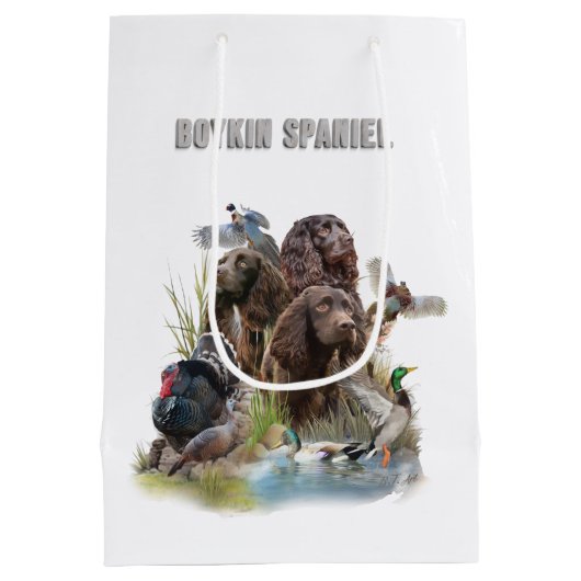 De Boykin Spaniël Medium Cadeauzakje (Achterkant)