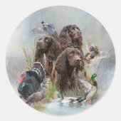 De Boykin Spaniël Ronde Sticker (Voorkant)