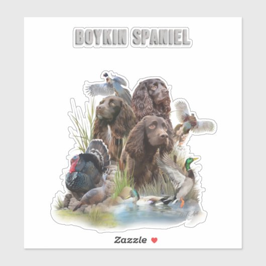 De Boykin Spaniël Sticker (Vel)