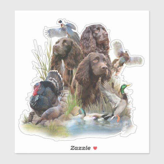 De Boykin Spaniël Sticker (Vel)