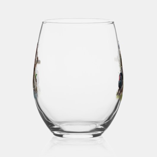 De Boykin Spaniël Wijnglas Zonder Voet (Rechts)