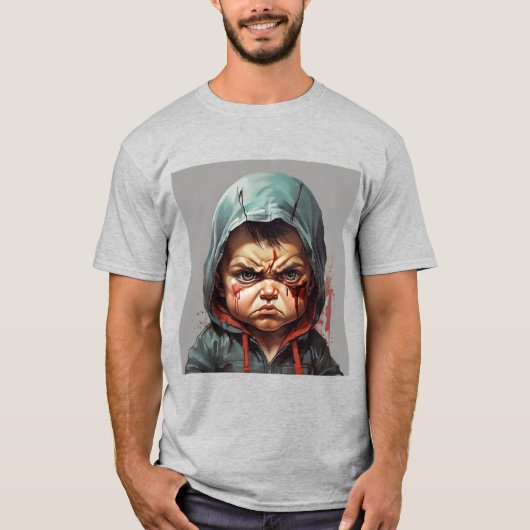 De boze baby t-shirt (Voorkant)