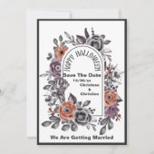 De boze bloemen allen die hagel zien sparen de dat save the date (Voorkant)