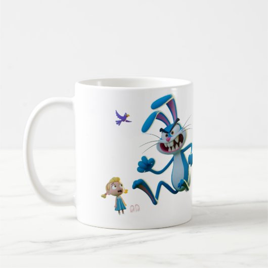 De boze konijn koffiemok (Links)