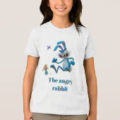 De boze konijn Tri-Blend shirt (Voorkant)
