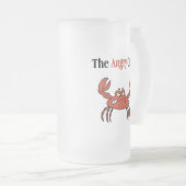 De boze krab matglas bierpul (Voorkant rechts)