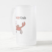De boze krab matglas bierpul (Voorkant links)