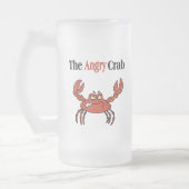 De boze krab matglas bierpul (Links)