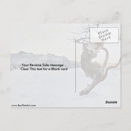 De boze moeders van Giovanni Segantini Briefkaart (Achterkant)