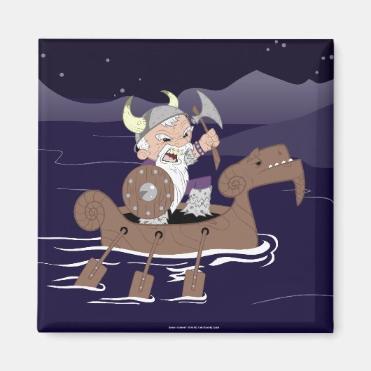 De boze Viking Magneet (Voorkant)