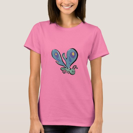 de boze vlindertop t-shirt (Voorkant)