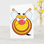 De boze Wenskaarten van de Bij van de Honing Kaart (Gele Bloem)