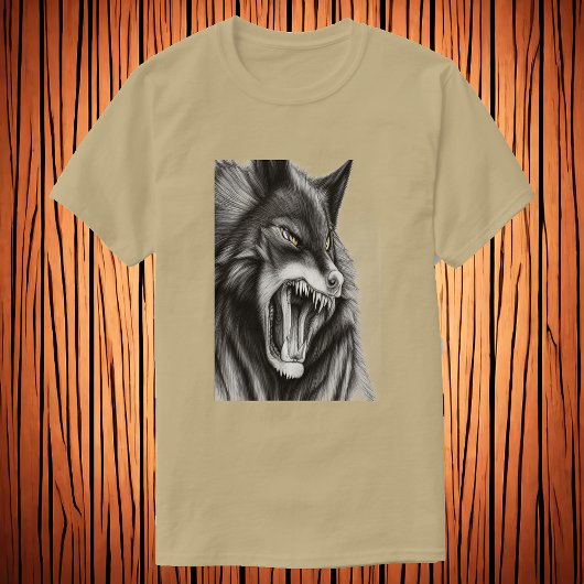 De boze wolf | AI Art. T-shirt