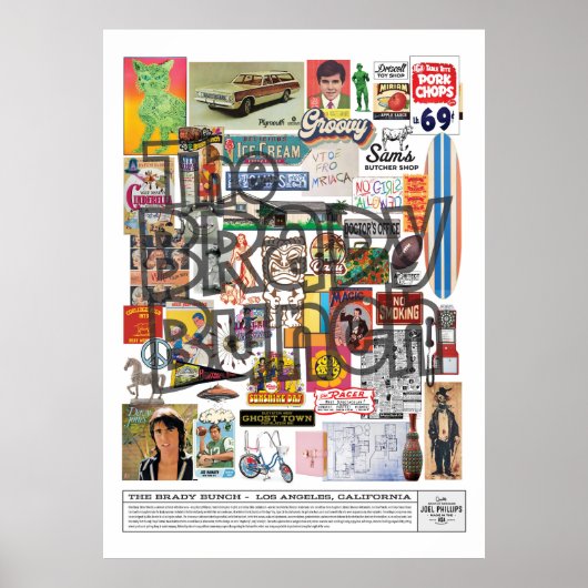 DE BRADY BUNCH COLLAGE POSTER (Voorkant)