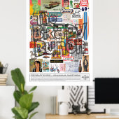 DE BRADY BUNCH COLLAGE POSTER (Thuiskantoor)