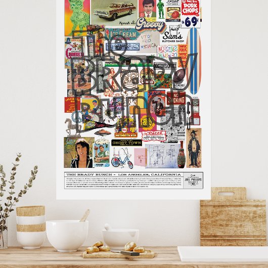 DE BRADY BUNCH COLLAGE POSTER (Keuken)