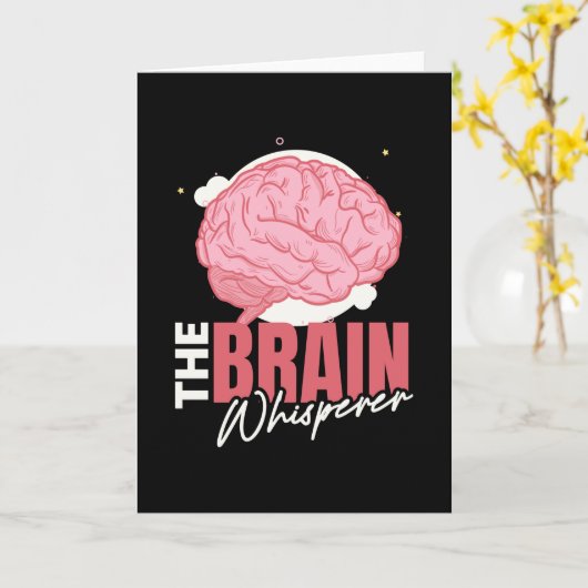 De brain Whisperer Neurology Science Kaart (Gele Bloem)