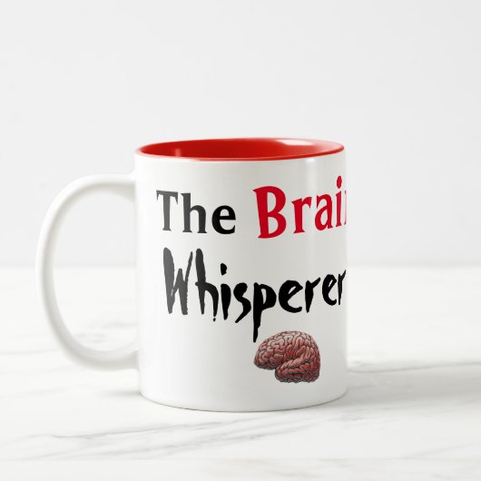 De braindrager tweekleurige koffiemok (Links)