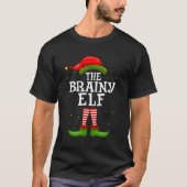 De brainy Elf kerstwedstrijd familie Pajama Co T-shirt (Voorkant)