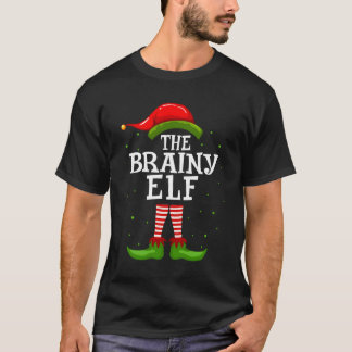 De brainy Elf kerstwedstrijd familie Pajama Co T-shirt
