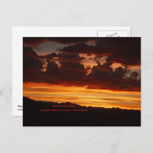 De brand binnen briefkaart (Voorkant / Achterkant)