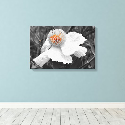 De brand binnen canvas afdruk (Insitu (Houten vloer))