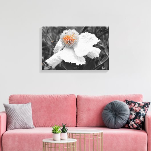 De brand binnen canvas afdruk (Insitu (Woonkamer))