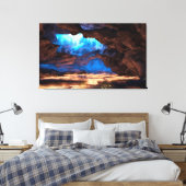 De brand binnen canvas afdruk (Insitu (Slaapkamer))