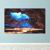 De brand binnen canvas afdruk (Insitu (Houten vloer))