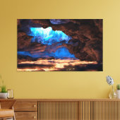 De brand binnen canvas afdruk (Insitu (Woonkamer))